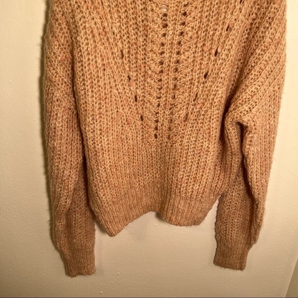 Topshop Pointelle Neppy Knitted Jumper Pink - Picture 5 of 13